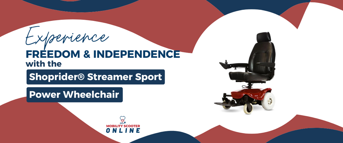 Experience Freedom and Independence with the Shoprider® Streamer Sport Power Wheelchair