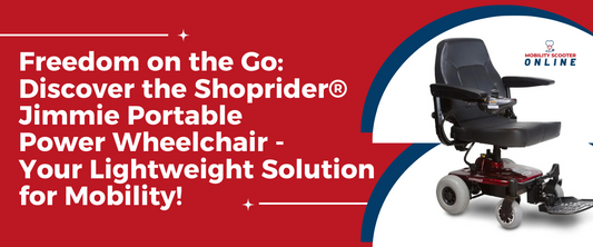 Freedom on the Go: Discover the Shoprider® Jimmie Portable Power Wheelchair - Your Lightweight Solution for Mobility!