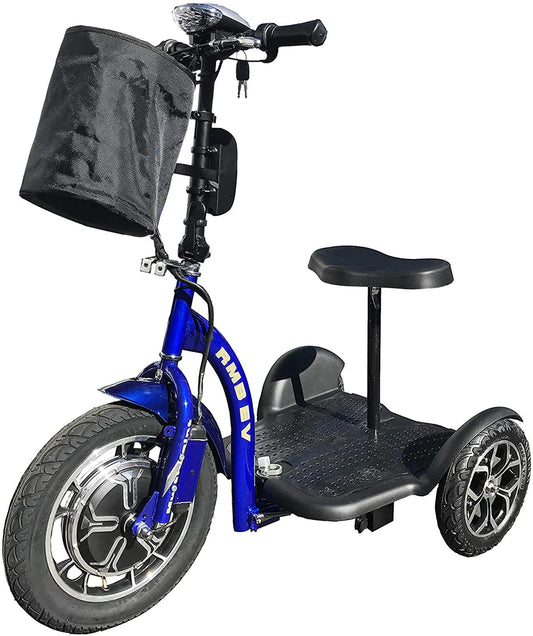Blue RMB Multi Point QR 3-Wheel Electric Scooter