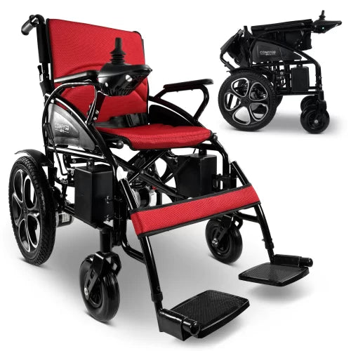Red 6011 Electric Wheelchair Lightweight Folding