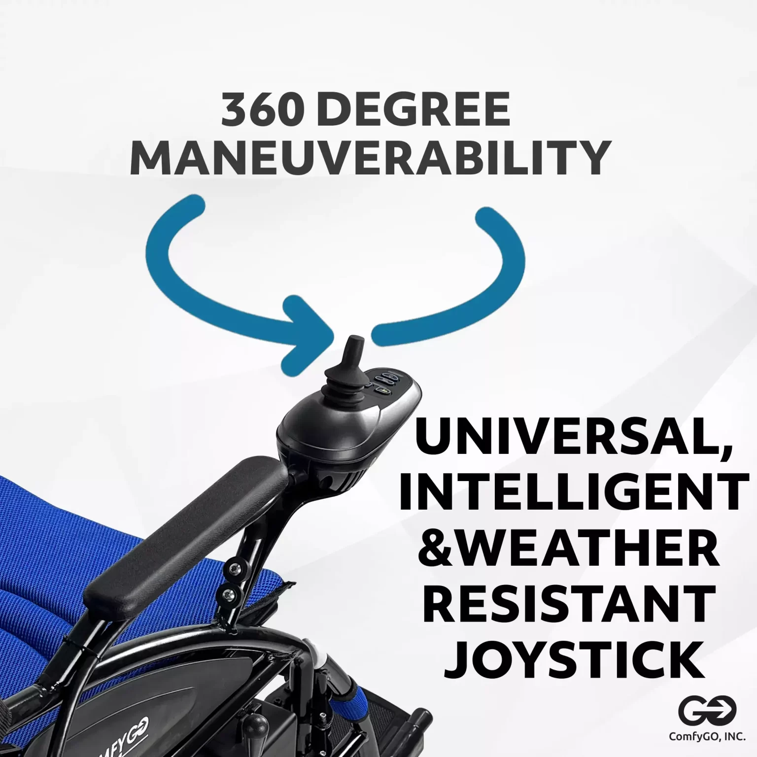 6011 Electric Wheelchair Lightweight Folding Joystick