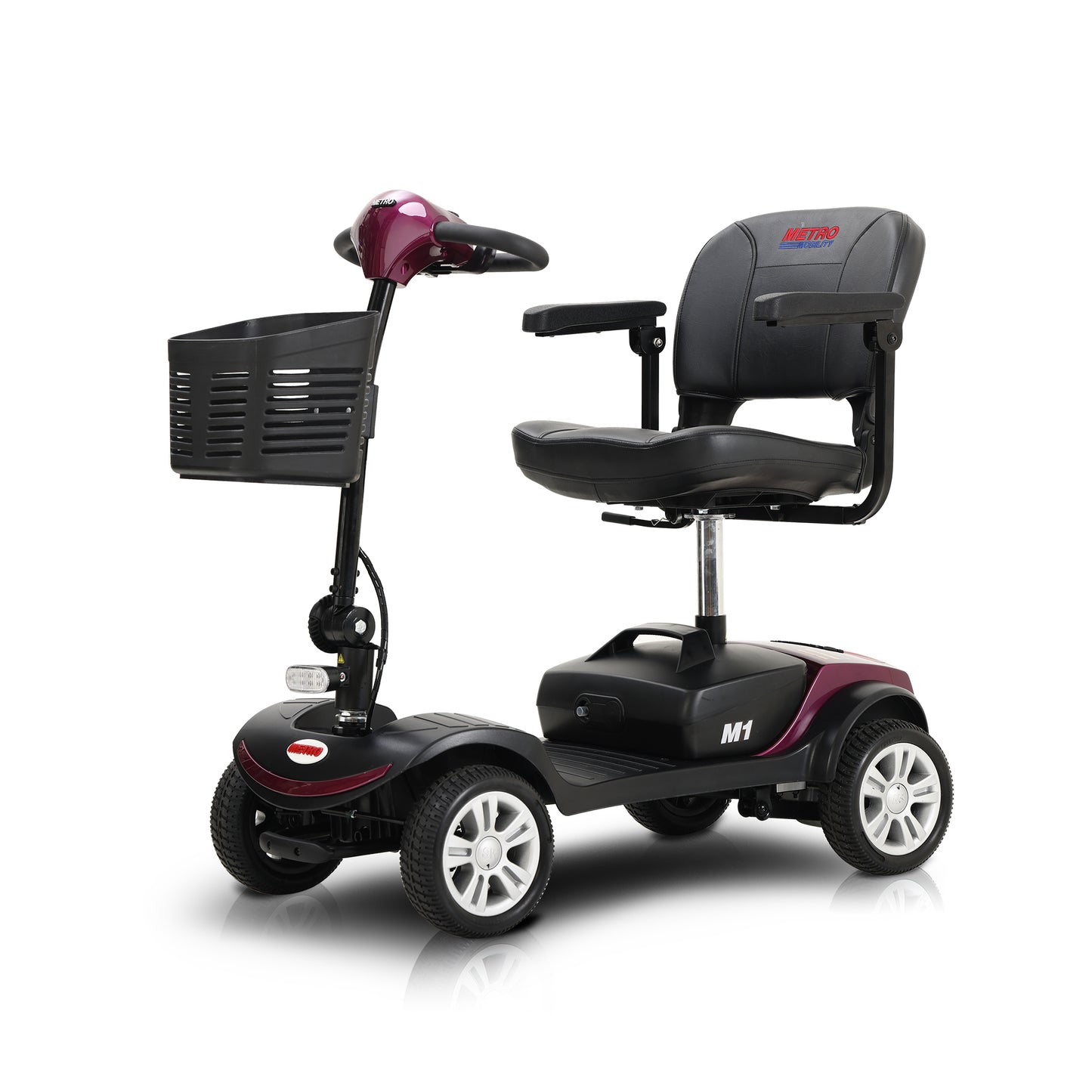 Plum Metromobility M1 Portal 4-Wheel Mobility Scooter | Compact Travel Power Mobility Scooter