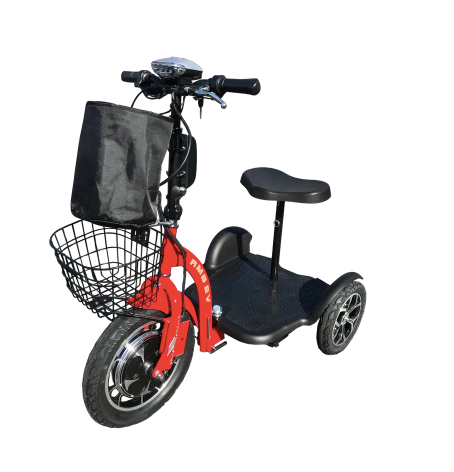 Red RMB Multi Point QR 3-Wheel Electric Scooter