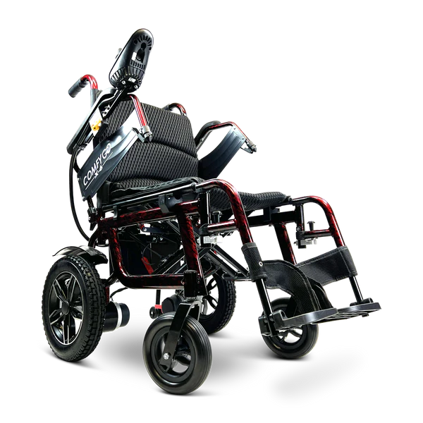 Red X-6 ComfyGO Lightweight Electric Wheelchair 