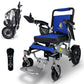 Silver Frame | Blue Cushion & Backrest MAJESTIC IQ-7000 Remote Controlled Electric Wheelchair 