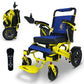 Yellow Frame | Blue Cushion & Backrest MAJESTIC IQ-7000 Remote Controlled Electric Wheelchair 