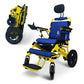 Yellow Frame | Blye Cushion & Backrest Majestic IQ-8000 ComfyGo Remote Control Electric Wheelchair With Recline