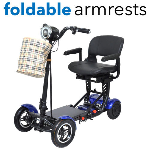 Blue MS|3000 ComfyGo Plus Foldable Mobility Scooters