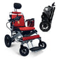 Silver Frame | Red Cushion & Backrest Majestic IQ-8000 ComfyGo Remote Control Electric Wheelchair With Recline