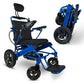 Blue Frame | Standard Cushion & Backrest Majestic IQ-8000 ComfyGo Remote Control Electric Wheelchair With Recline