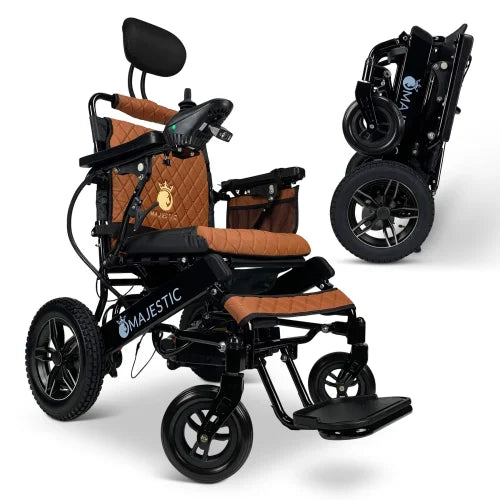 Black Frame | Taba Cushion & Backrest Majestic IQ-8000 ComfyGo Remote Control Electric Wheelchair With Recline