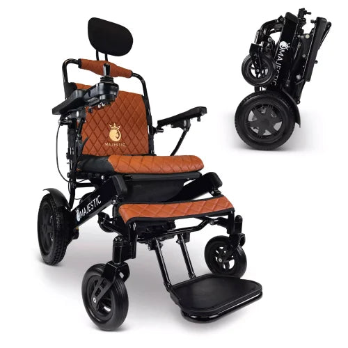 Black Frame | Taba Cushion & Backrest Majestic IQ-9000 ComfyGo Long Range Electric Wheelchair With Recline 