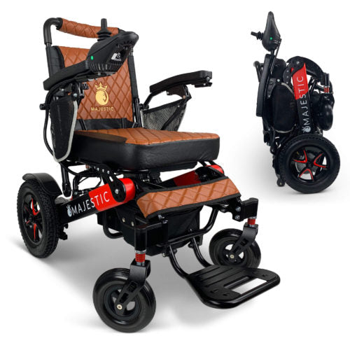 Black & Red Frame | Taba Cushion & Backrest MAJESTIC IQ-7000 Remote Controlled Electric Wheelchair 